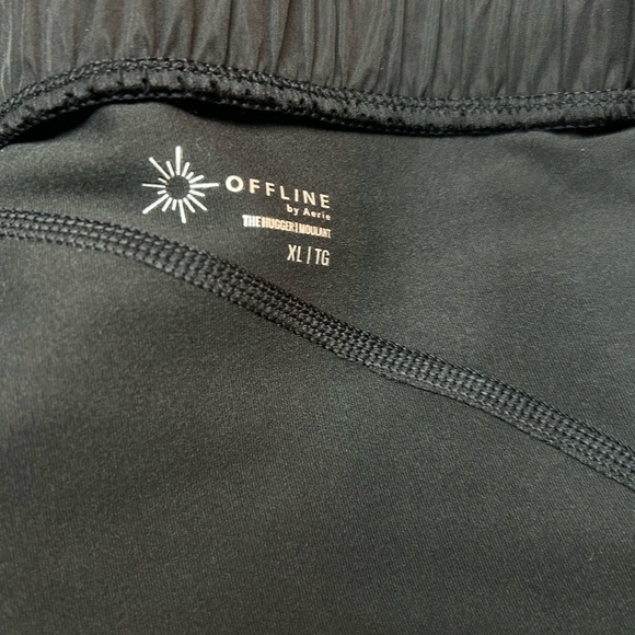 Offline By Aerie Black The Hugger Shorts High Waist Lined Pockets Size XL NWT - Picture 6 of 9